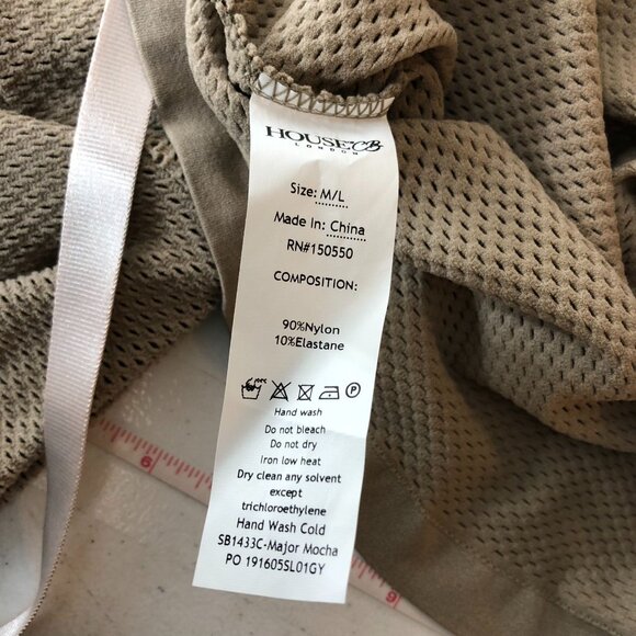 House of CB London Women's Major Crop Top Knit Crew Neck Mocha Brown M/L - Picture 4 of 4